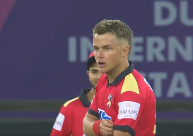 Curran's fiery caught & bowled left the batter and umpire reeling