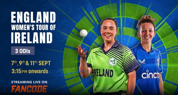 England Women tour of Ireland 2024: Live on FanCode