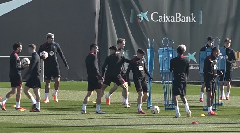 Barcelona train ahead of Copa Del Rey QF at Valencia