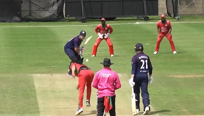 poster url for Scotland beat Oman by 8 wickets