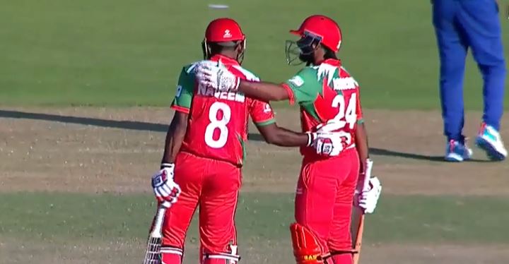 United Arab Emirates vs Oman: Ashish Odedara's 54* off 127  