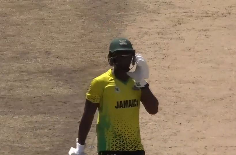 Jamaica Scorpions vs Combined Campuses and Colleges: Carlos Brown's 121 off 119