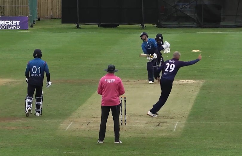 Scotland vs Namibia: Michael Leask's 4 for 40