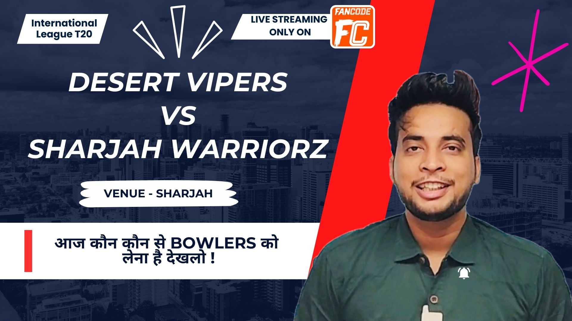 Qualifier 2: Desert Vipers vs Sharjah Warriorz | Fantasy Preview 