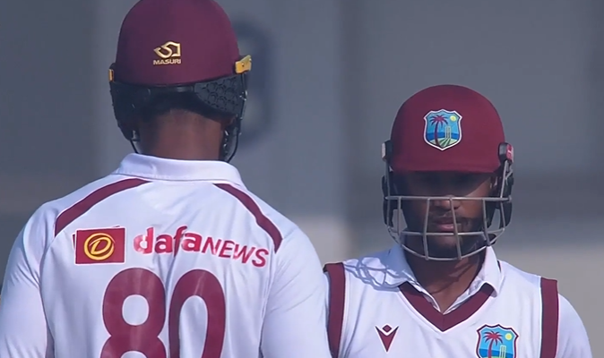 Kraigg Brathwaite's 52 off 74 | 2nd Test, Day 2