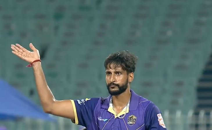 poster url for Murshidabad Kings vs Lux Shyam Kolkata Tigers: Nitin Verma's 3 for 15