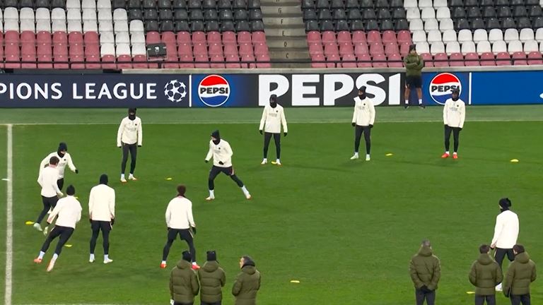 PSG train at Brest ahead of UCL playoff 1st leg