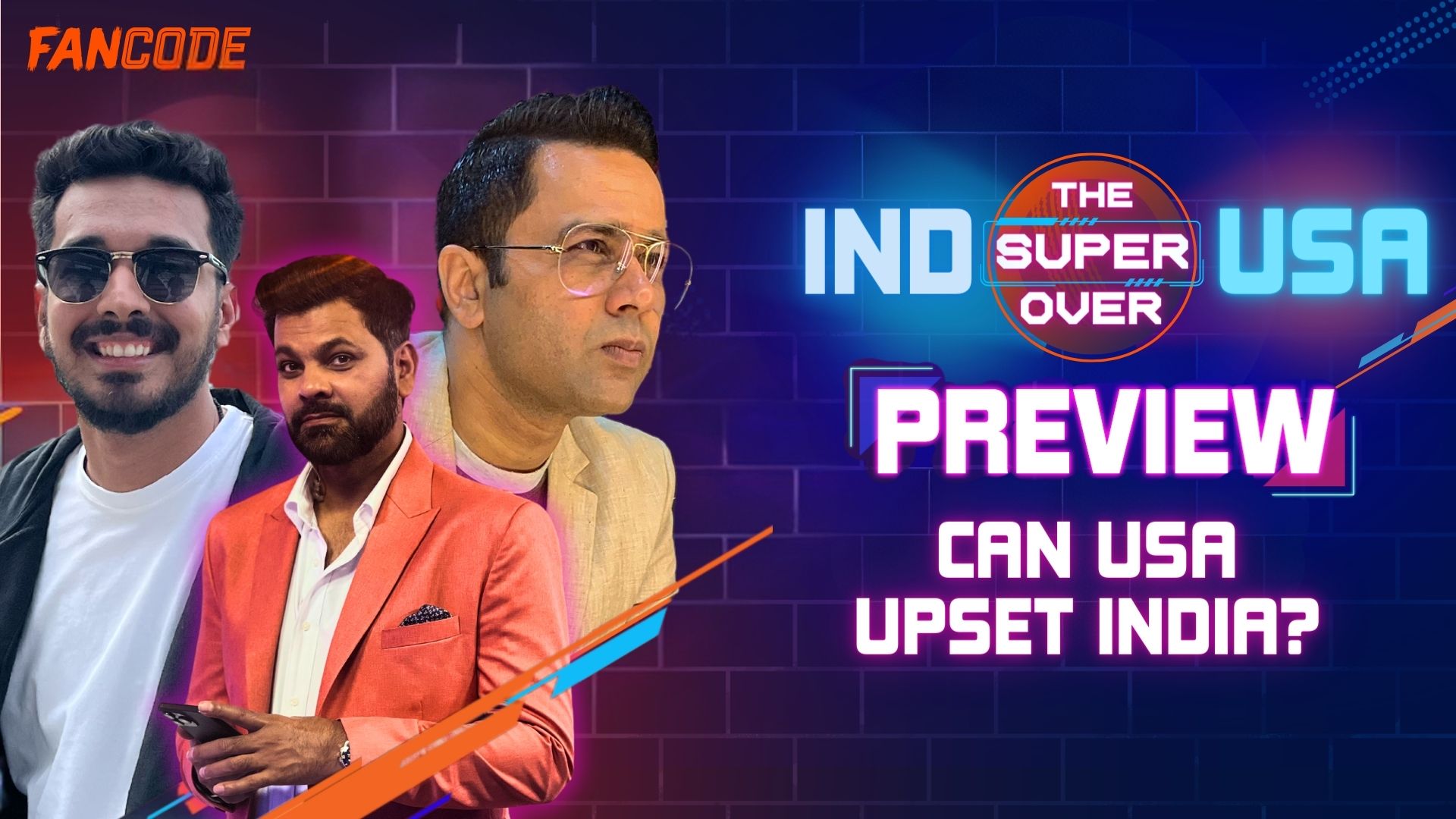 poster url for USA vs IND: Pre-match analysis with Aakash Chopra and RP Singh 