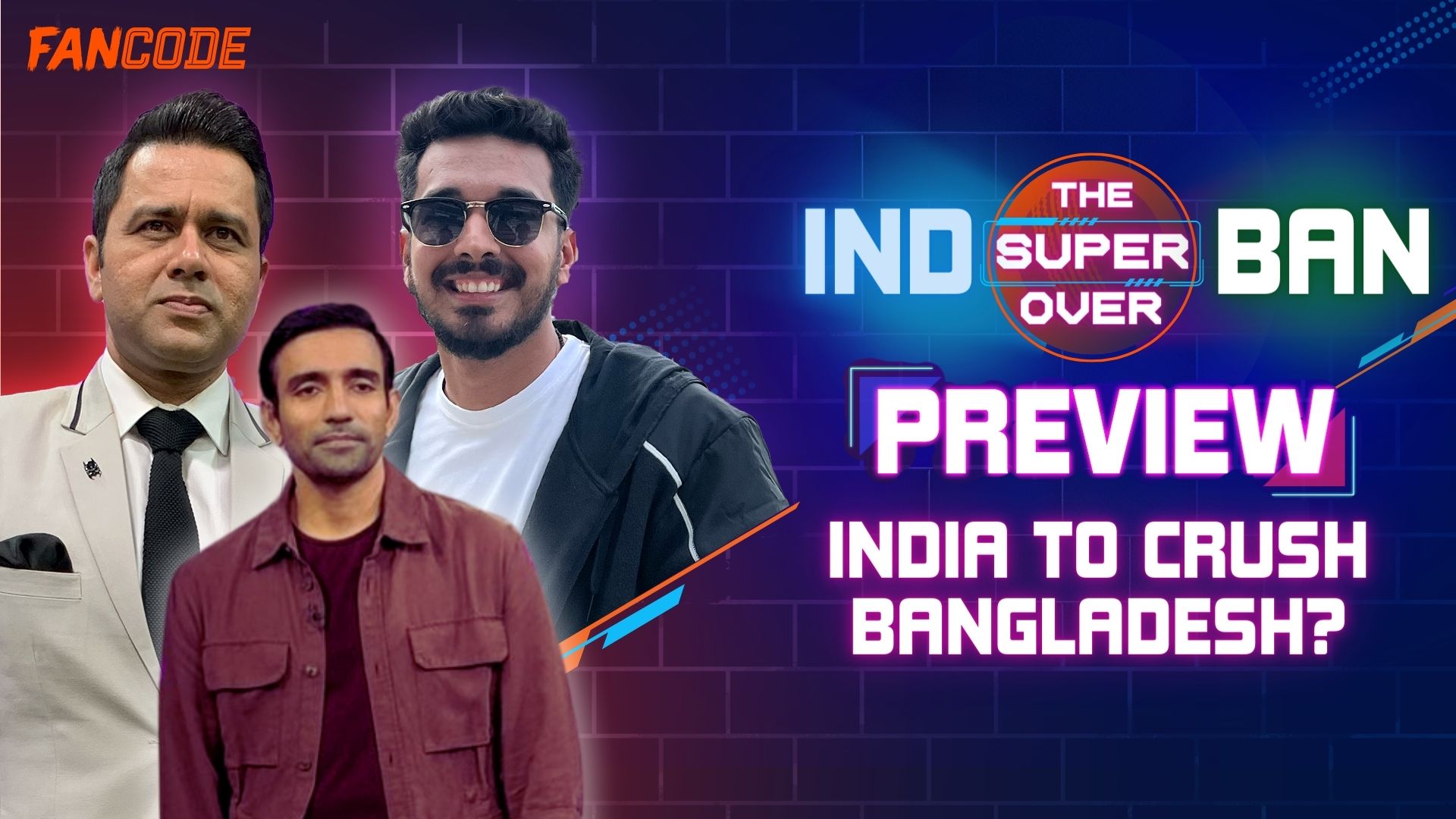 poster url for IND vs BAN: Pre-match analysis with Aakash Chopra & Uthappa