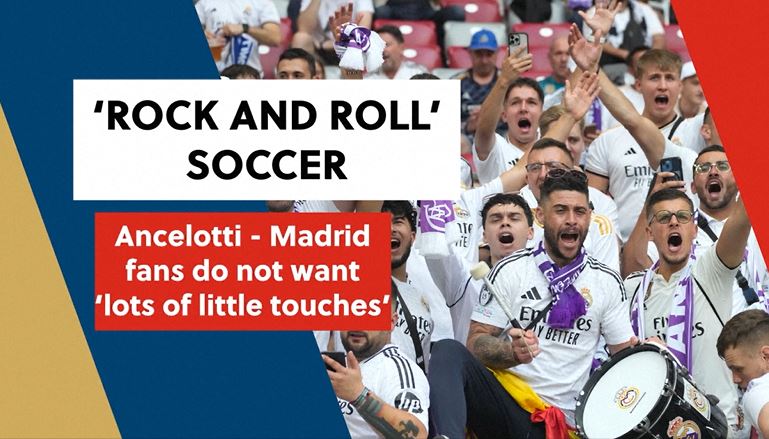 poster url for Ancelotti: Real Madrid fans demand 'rock and roll' soccer