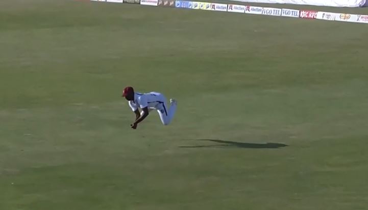 High-Flying Stunner! Kemar Roach plucked an unreal catch