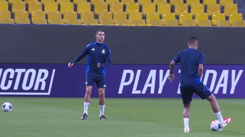 Ronaldo trains with Al-Nassr ahead of AFC CL clash with Esteghlal