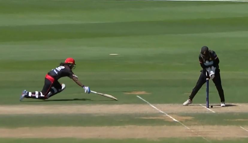 WW! A stunning stumping followed by a lightning run-out