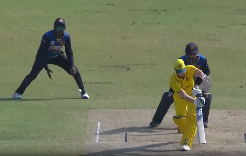 PLUMB! Hasaranga's wizardry sent Smith back to the cleaners