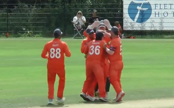 poster url for Netherlands beat USA by 27 runs