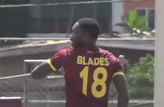 Combined Campuses and Colleges vs West Indies Academy: Jediah Blades's 3 for 23