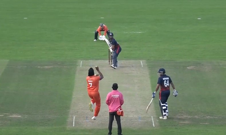 Netherlands vs USA: Vikramjit Singh's 3 for 16