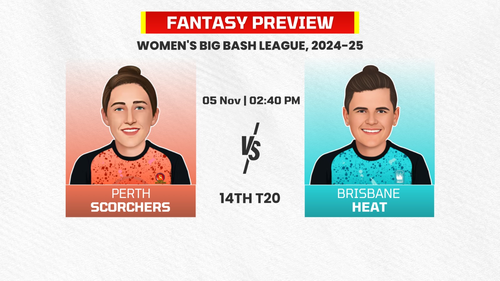 Match 14: Perth Scorchers Women vs Brisbane Heat Women | Fantasy Preview