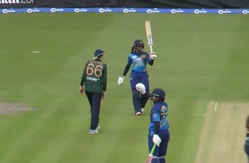 1st ODI: Vishmi Gunaratne's 101 off 98