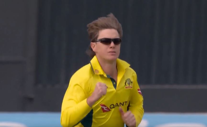 poster url for 1st ODI: Adam Zampa's 3 for 49