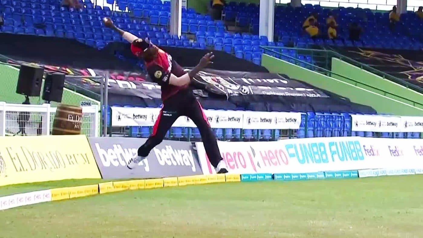 MIND-BLOWING! Stunner of a catch by Akeal Hosein