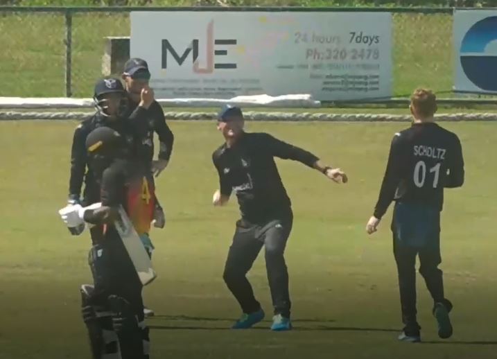 1st time in international cricket: Coach becomes fielder, takes a catch