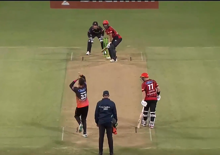 5 fours, 2 sixes! Chad Bowes shines for Canterbury Kings in series opener