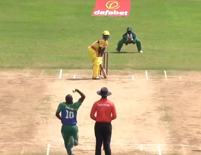 Ssesazi's unbeaten 100 helps Uganda put up 183