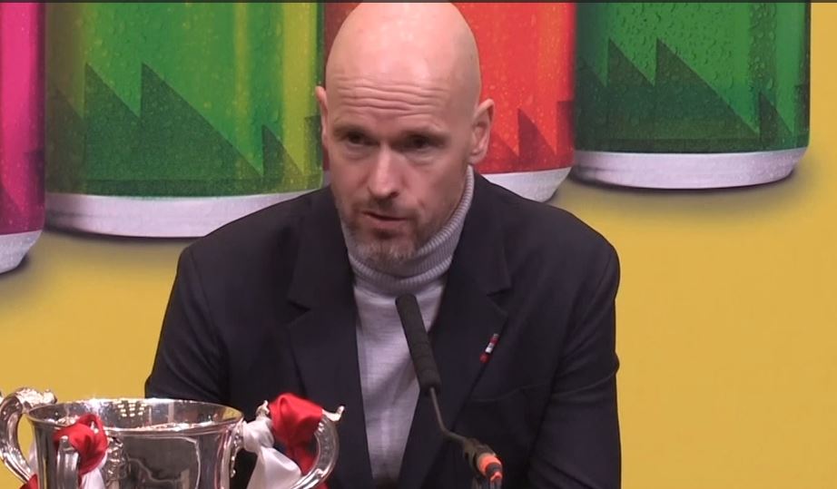 Erik ten Hag is delighted after winning the Carabao Cup