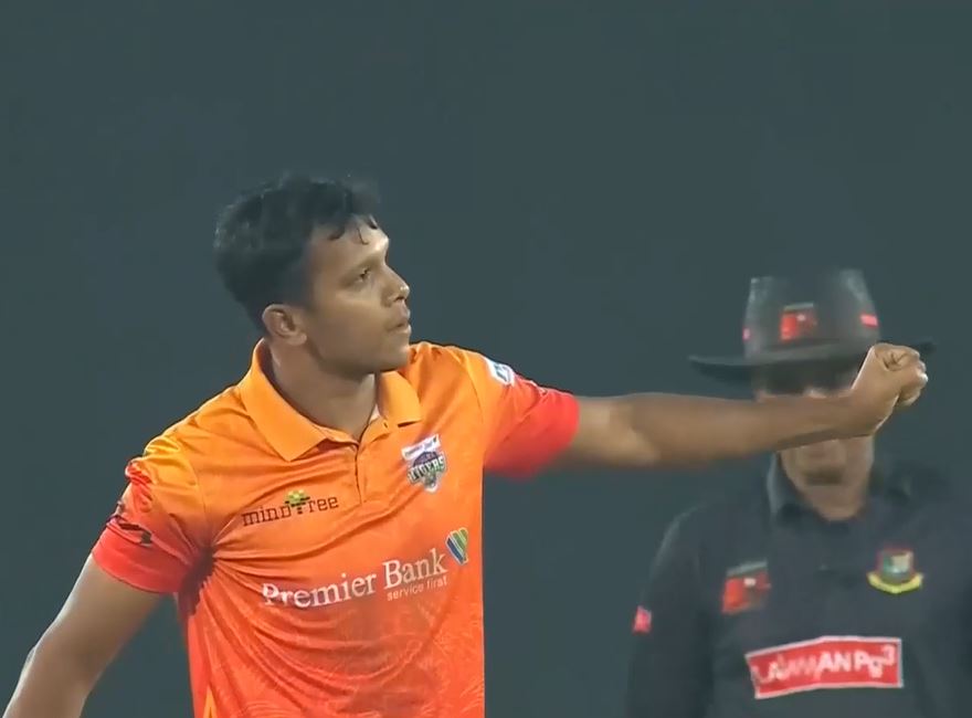 4 for 20! Mohammad Saifuddin blows Barishal to bits