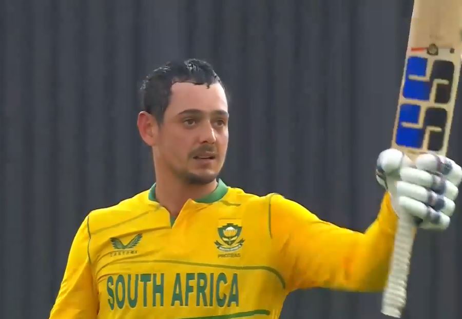 100 off 44! Destructive Quinton de Kock smites WI