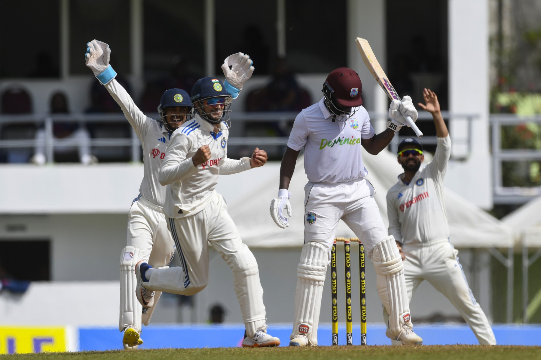 1st Test, 2nd Innings: West Indies FOW