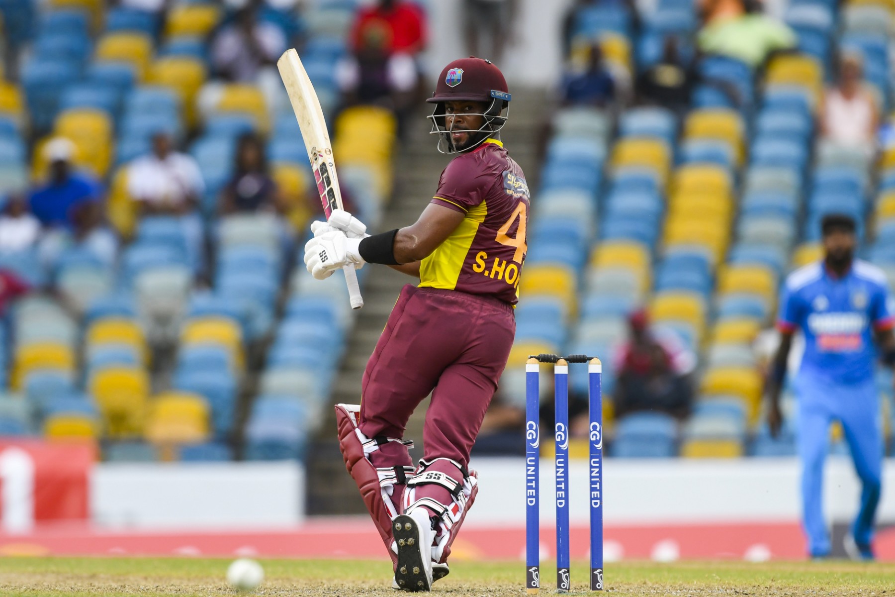 Shai Hope's valiant 63* guides West Indies home