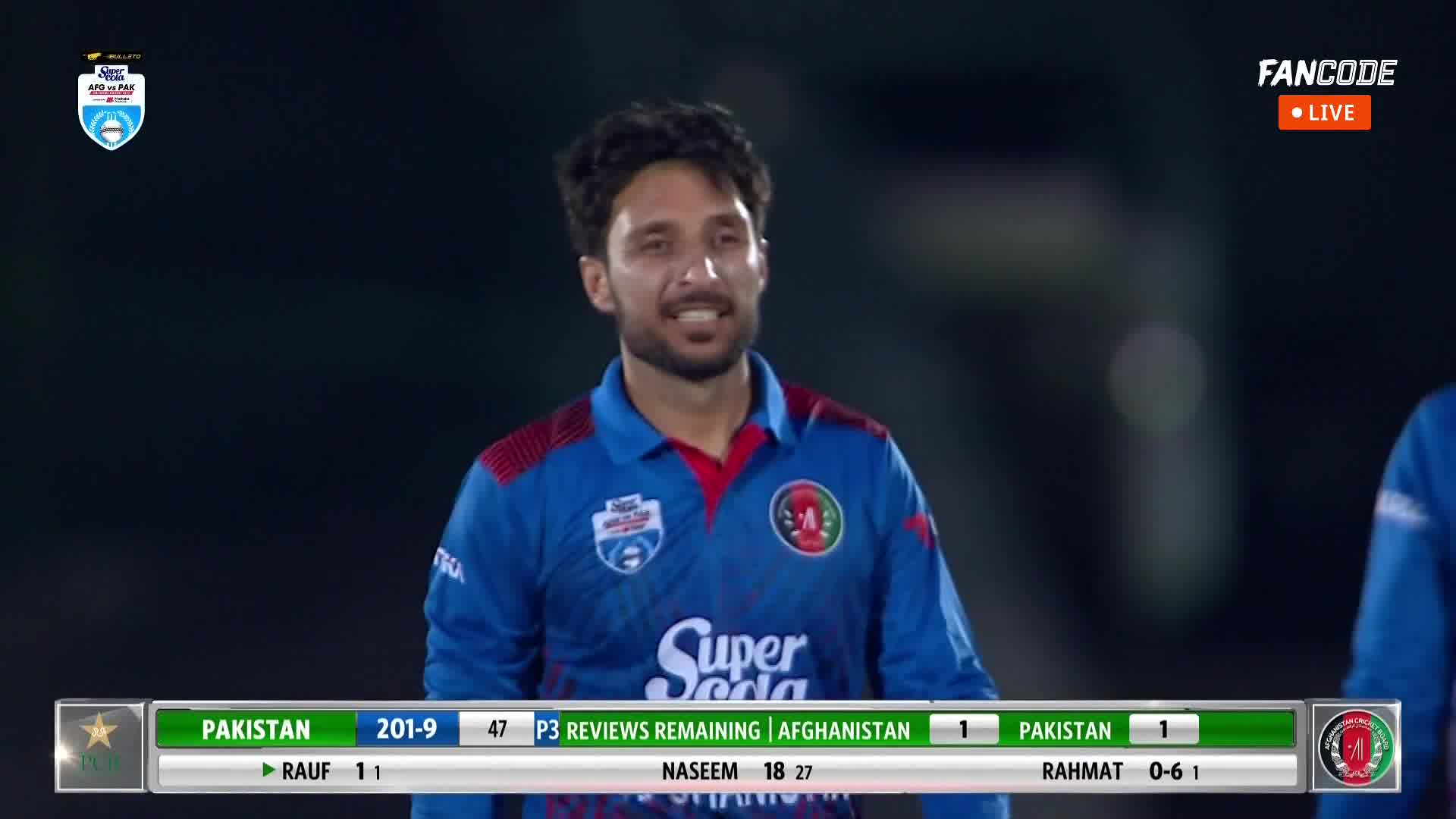 Wicket! Rahmat Wraps Up The Pakistan Innings, Afghanistan Restrict Pakistan To 201