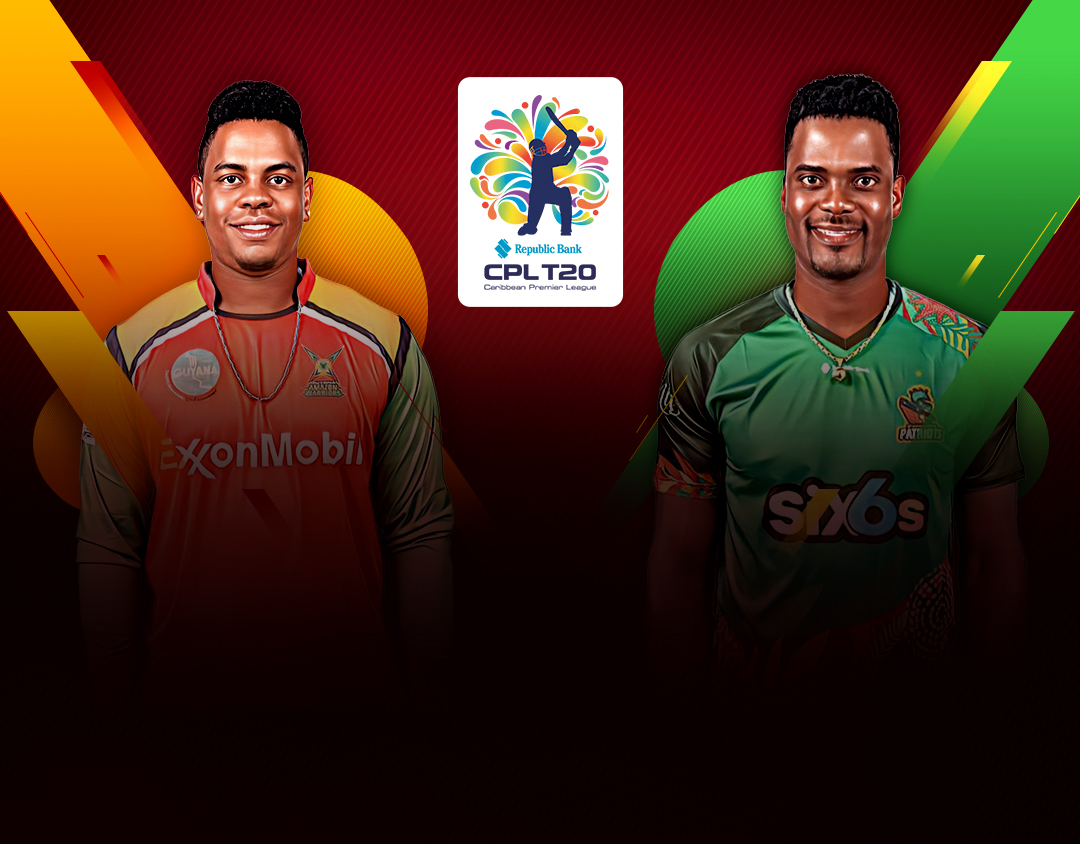 Guyana Amazon Warriors vs St Kitts and Nevis Patriots Republic Bank CPL