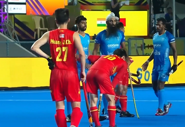 poster url for Resilient India reign over shaky China 7-2