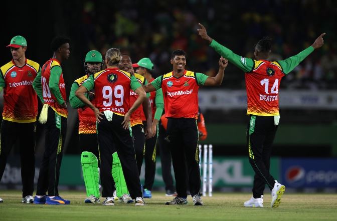 Hope's ton, Tahir's 3-fer serve Guyana massive victory