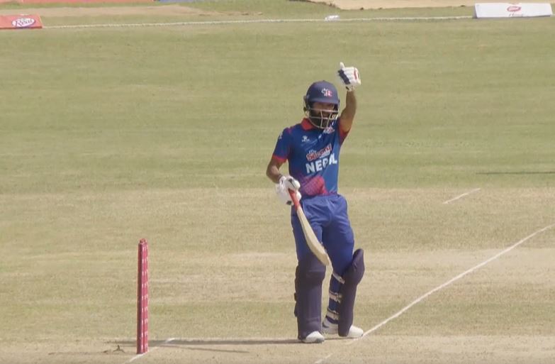 57 off 34! Dipendra Singh Airee's late surge with the bat