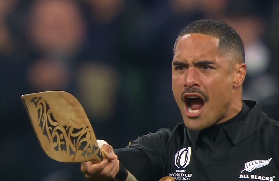 All Blacks' powerful haka before the final showdown