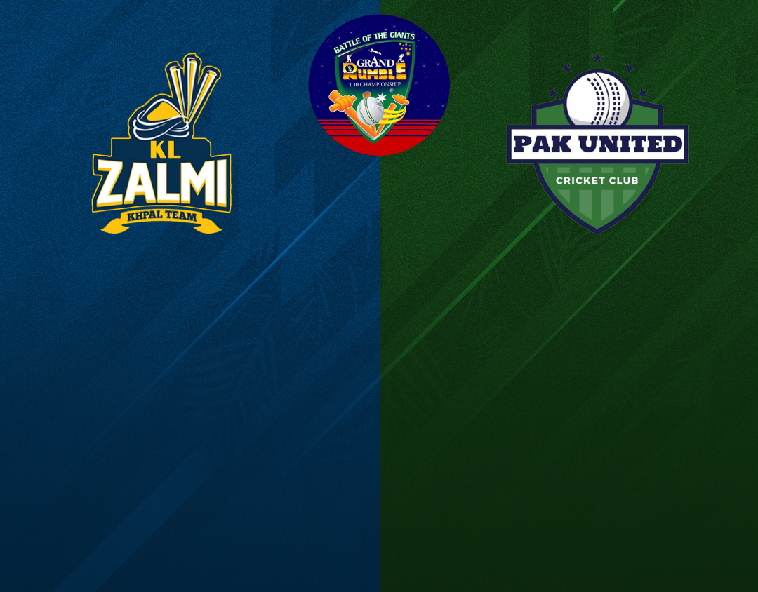 KL Zalmi Vs Pak United CC Match 18 Match Live Score: Grand Rumble T10 ...