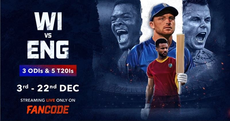 Live Action Alert! England tour of West Indies on FanCode