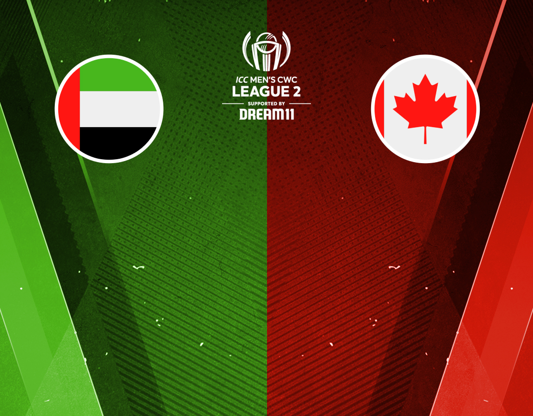 United Arab Emirates vs Canada Match 1 Match Live Score ICC CWC League