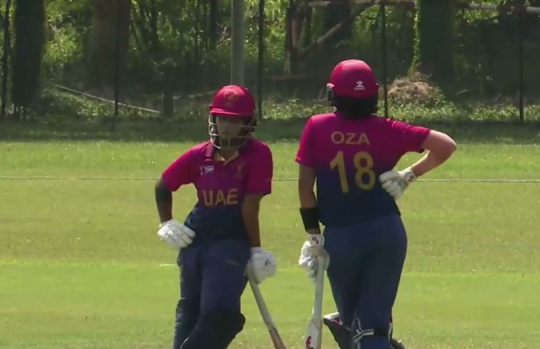 Esha Oza Anchors UAE's Batting with Matured 53