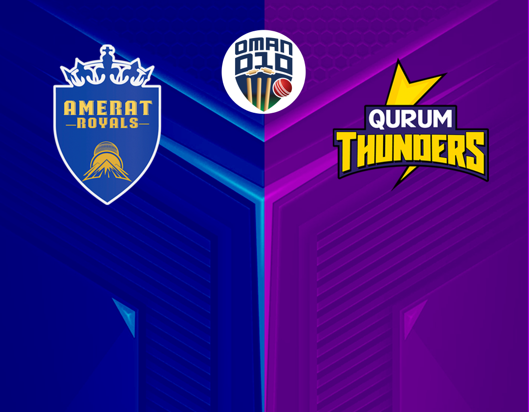 Amerat Royals Vs Qurum Thunders Cricket Match Live Streaming Watch Live Match Highlights 3047