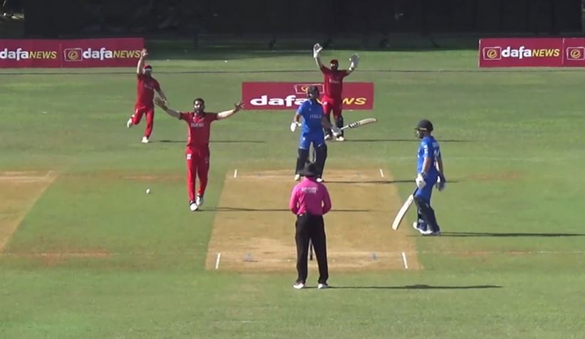 Italy vs Bahrain: Rizwan Butt's 4 for 20