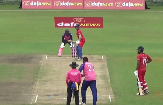 Bahrain vs Bermuda: Derrick Brangman's 4 for 48