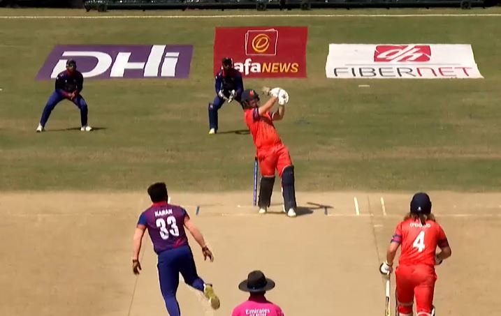 Nepal vs Netherlands: Michael Levitt's 54 off 29