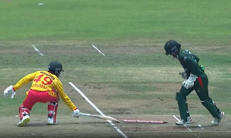 5th T20I: Zimbabwe fall of wickets