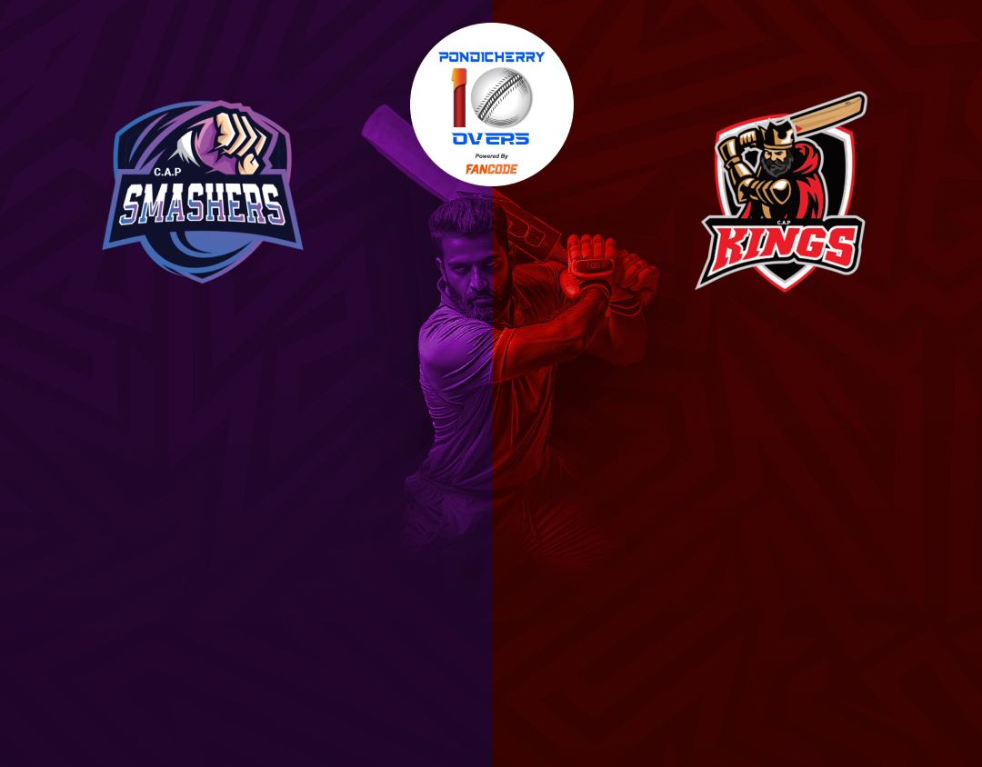 Smashers vs Kings Match 30 Match Live Score Siechem Pondicherry Men's