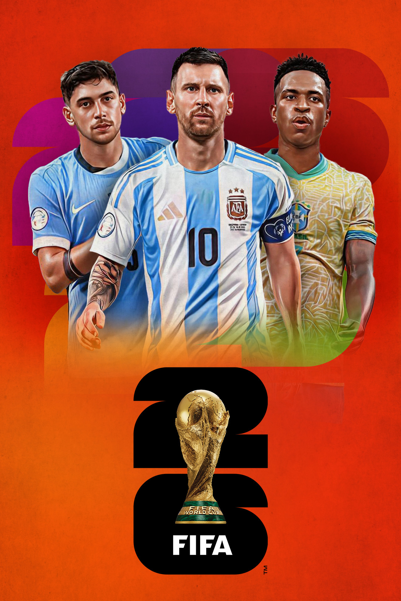 Conmebol world cup qualifiers football vertical banner